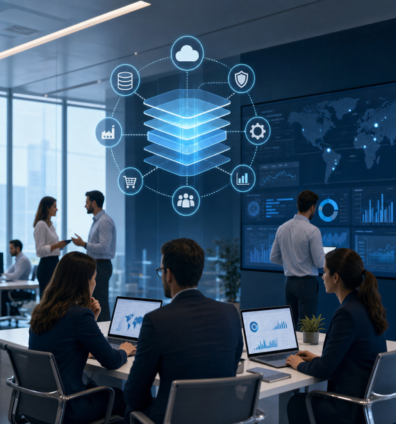 SAP sistemleri ile entegre çalışan kurumsal ekip